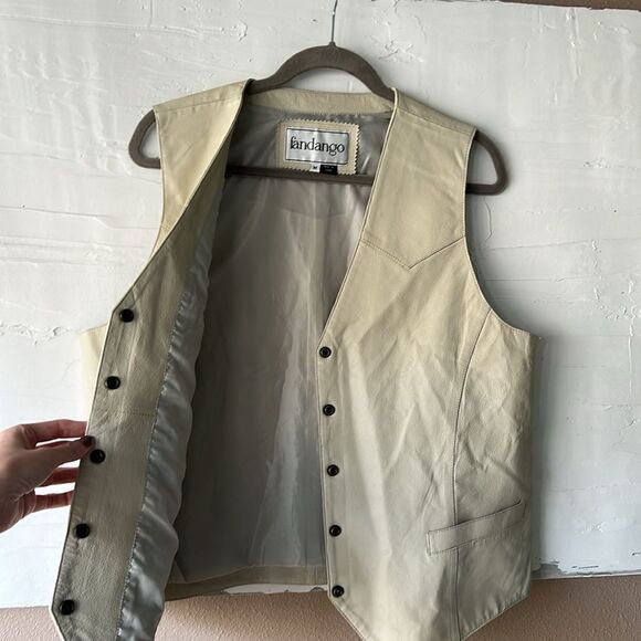 Genuine Leather Western Vest Rach Classic Stone Mens Medium - Picture 5 of 7